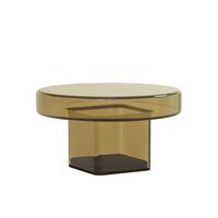 Naked Couchtisch H30 Bernstein/Glas