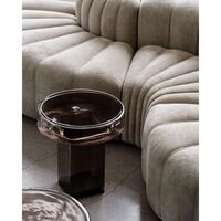 Naked Couchtisch H30 Bernstein/Glas