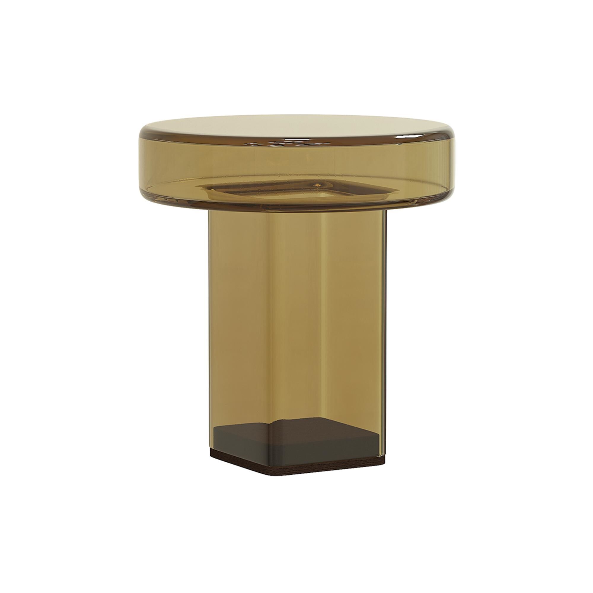 Naked sidebord H49 Amber/glass