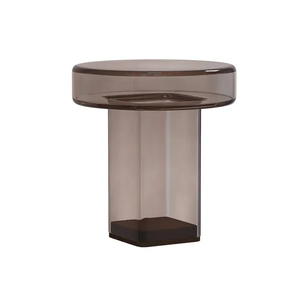 Beistelltisch Naked H49 Rauchglas/Glas