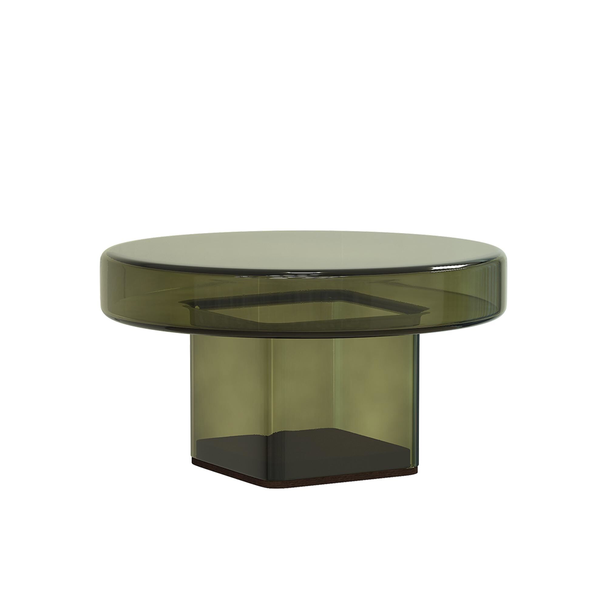 Naked Sofabord H30 Flaskegrøn/Glas