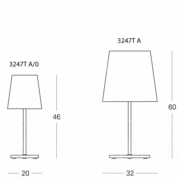 3247 Tafellamp Klein Satijn/ Geborsteld Nikkel/ Wit