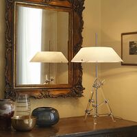 Ashangai Table Lamp Chrome/ White