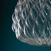 Pinecone Pendel Stor Transparent/Krom