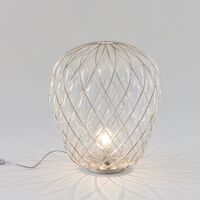 Pinecone Table Lamp Large Transparent/ Chrome