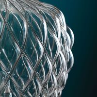 Pinecone Table Lamp Large Transparent/ Chrome