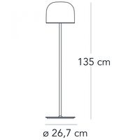 Equatore Gulvlampe Lille Sort