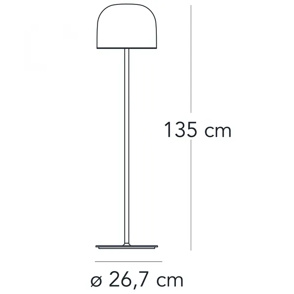 Equatore Floor Lamp Small Pink