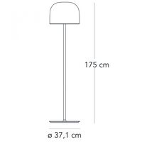Equatore Stehlampe, Mittelgroß, Rosa