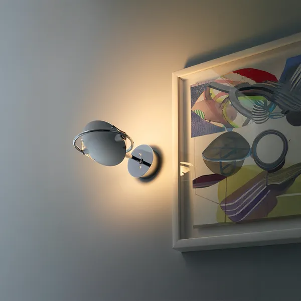 Nobi Wandlampe Medium Chrom
