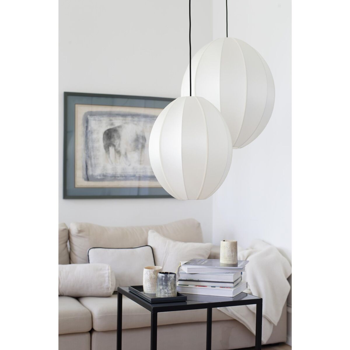 Oval Lampshade Indochina Small Sand