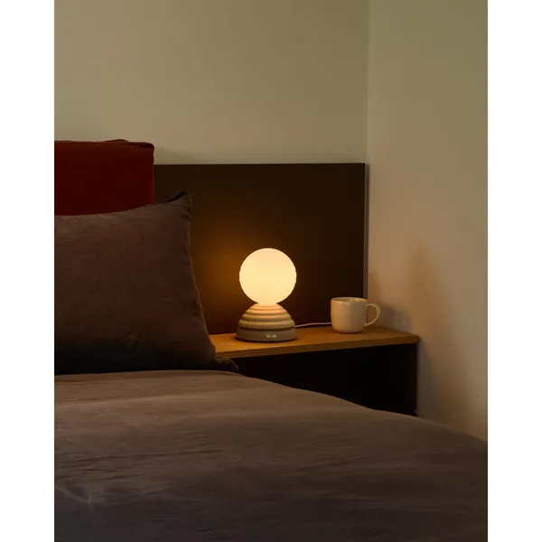 Wake Table Lamp Pebble White