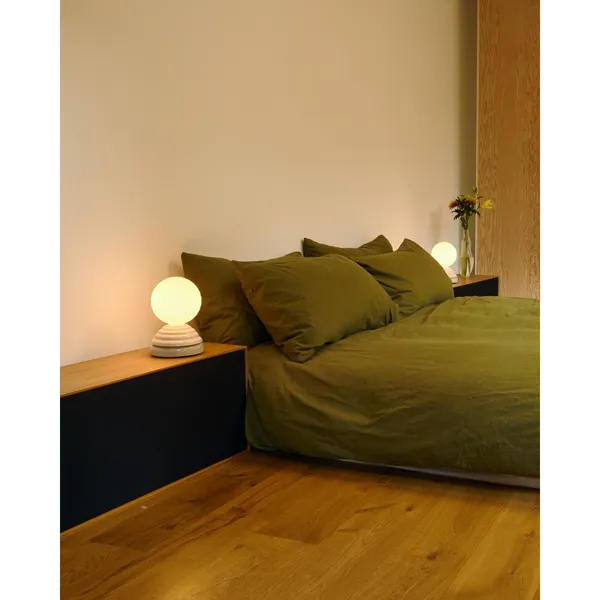 Wake Table Lamp Pebble White