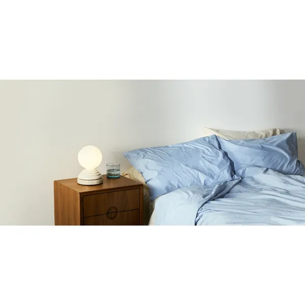 Wake Table Lamp Pebble White