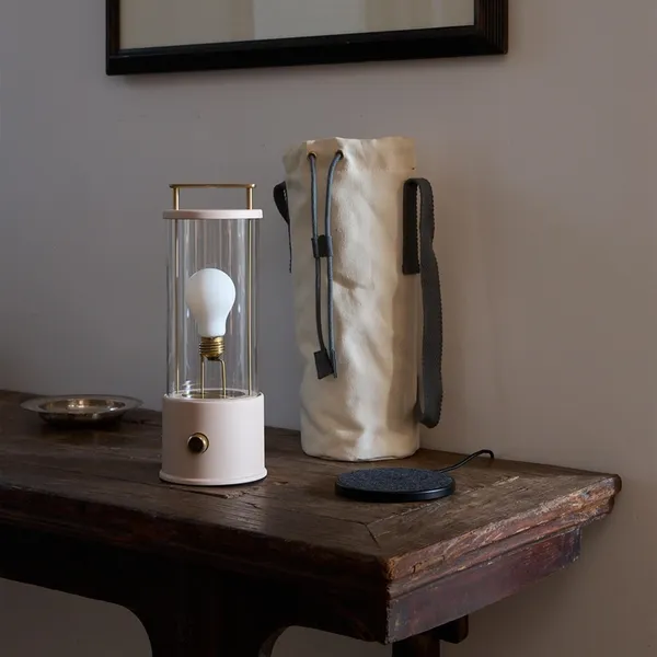 x Farrow & Ball The Muse Portable Lamp Selvedge Blue