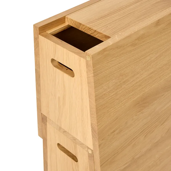 Plinth Stool Oak