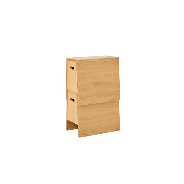 Plinth Stool Oak