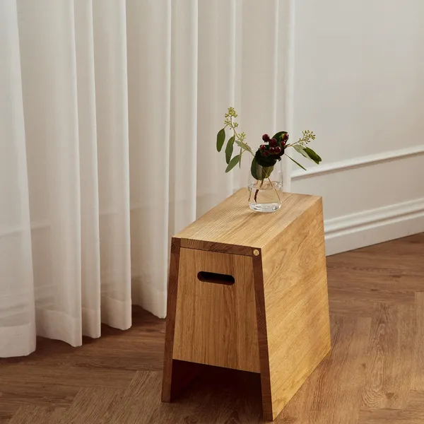 Plinth Stool Oak