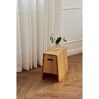 Plinth Stool Oak