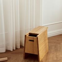 Plinth Stool Oak