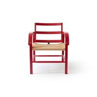 ARCH Weave Armchair Oak/Ruby Red