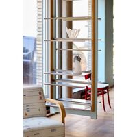 MOD Modell 1 Regalsystem 2x1925 Schiene + 5 Regalböden Eiche/ Aluminium