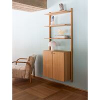 MOD Modell 13 Regalsystem 2x875 Schiene + Schrank Eiche