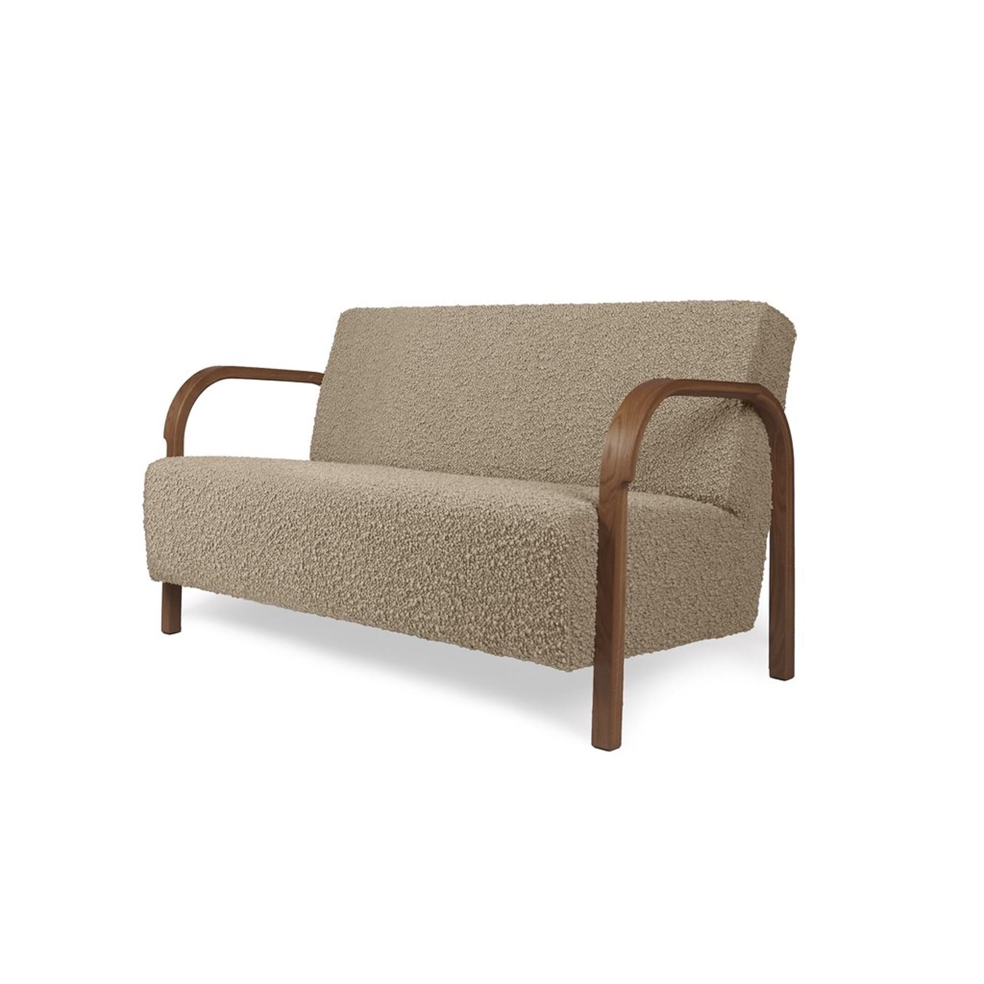 ARCH 2-Personers Sofa Nobilis/Taiga Taupe/Rget Eg