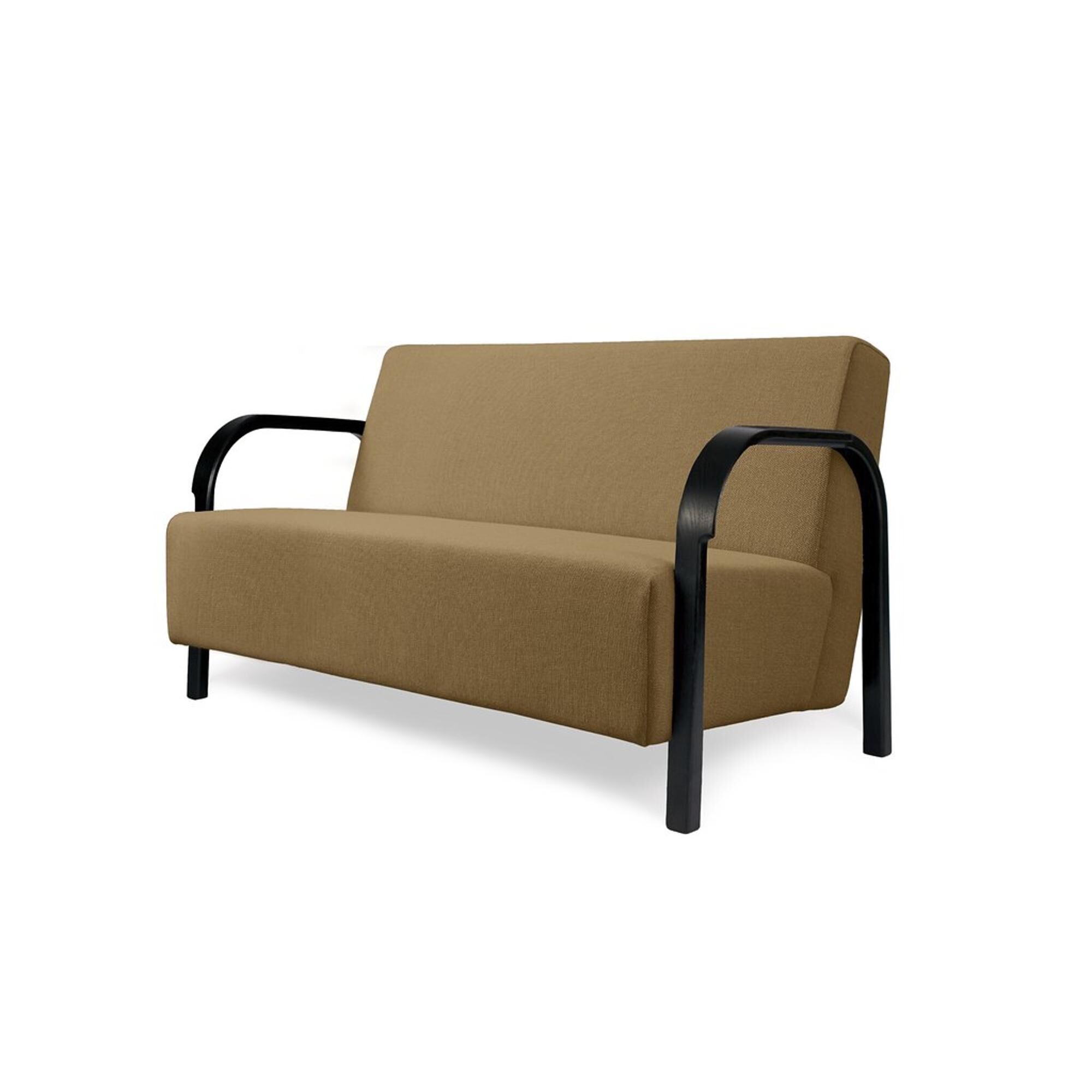 ARCH 2-Personers Sofa Kvadrat/Vidar 333/Sort Eg