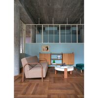 ARCH 3-Seater Sofa Nobilis/Taiga Taupe/Smoked Oak
