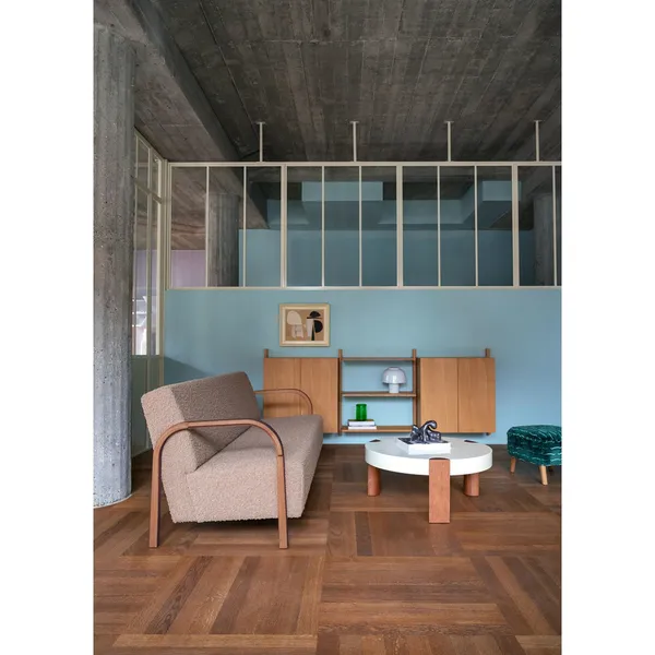 ARCH 3-Seater Sofa Nobilis/Taiga Taupe/Smoked Oak