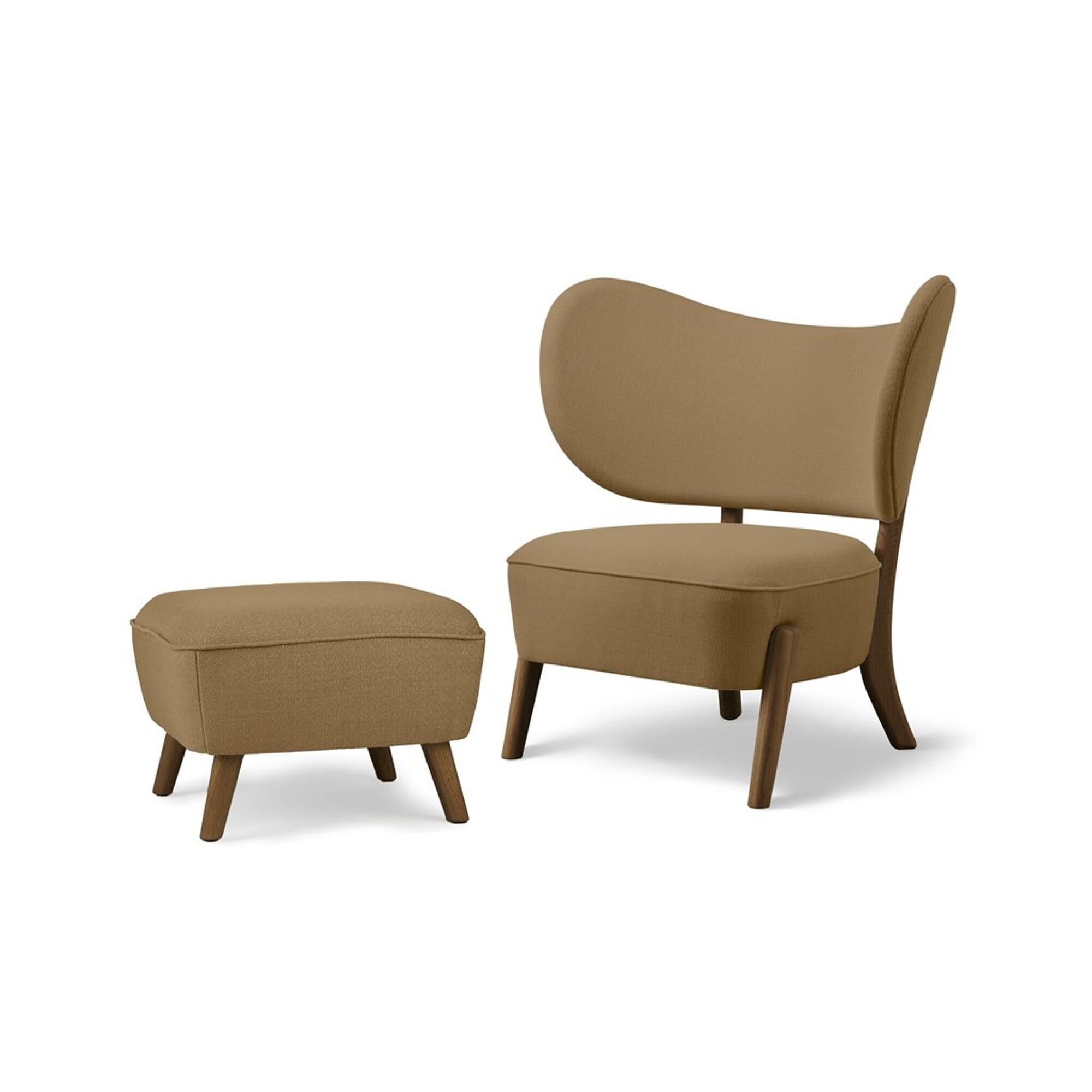 TMBO Lnestol Med Puf Kvadrat/Vidar/Rget Eg