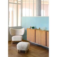 TMBO Armchair With Pouf Square/Vidar/Smoked Oak