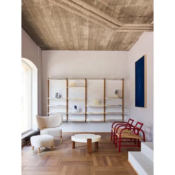 TMBO Armchair With Pouf Square/Vidar/Smoked Oak