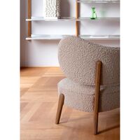 TMBO Armchair Nobilis/Taiga Taupe/Smoked Oak