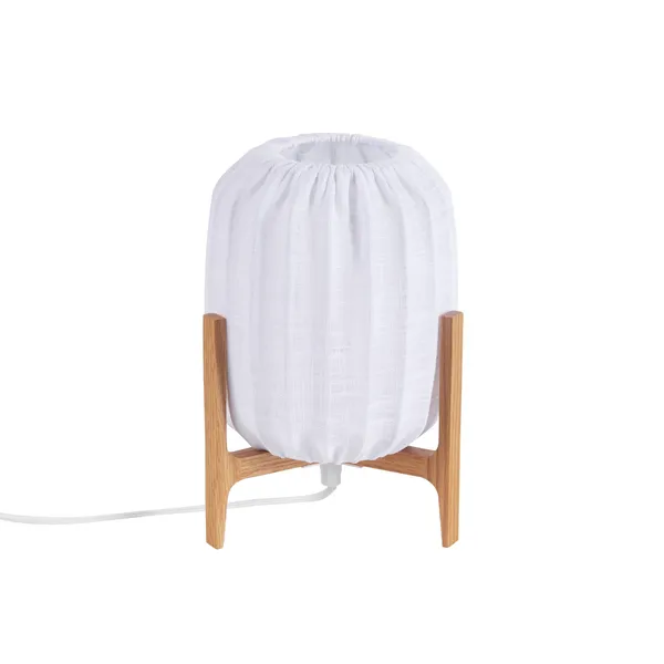Prisma Table Lamp Mini Oak/ White