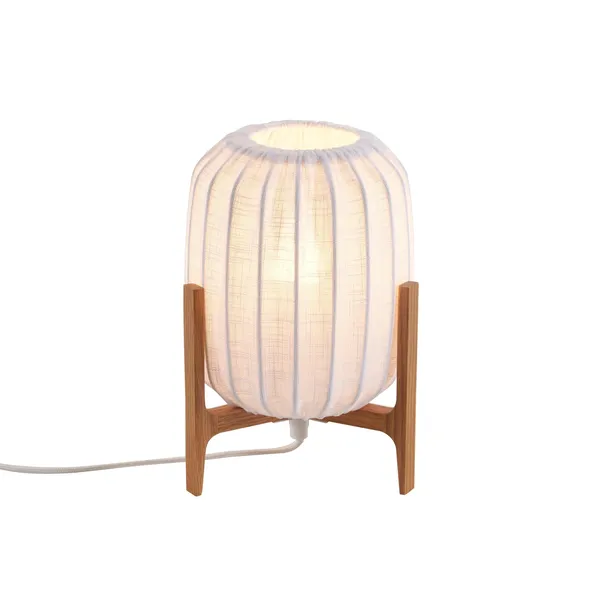 Prisma Table Lamp Mini Oak/ White