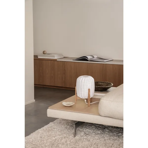 Prisma Table Lamp Mini Oak/ White