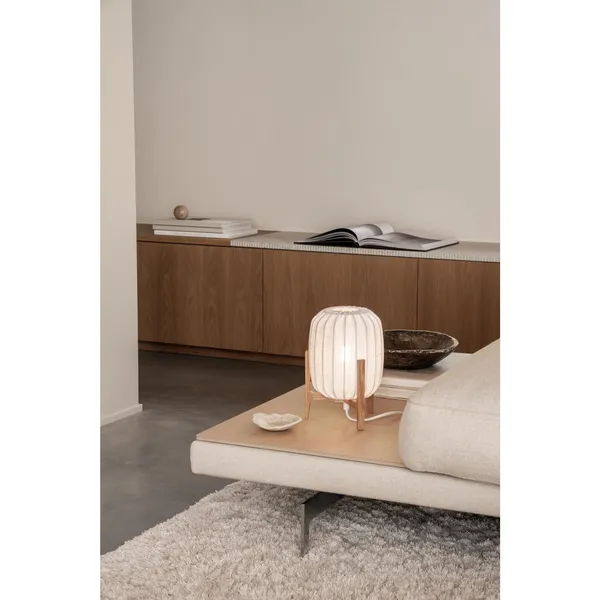 Prisma Table Lamp Mini Oak/ White