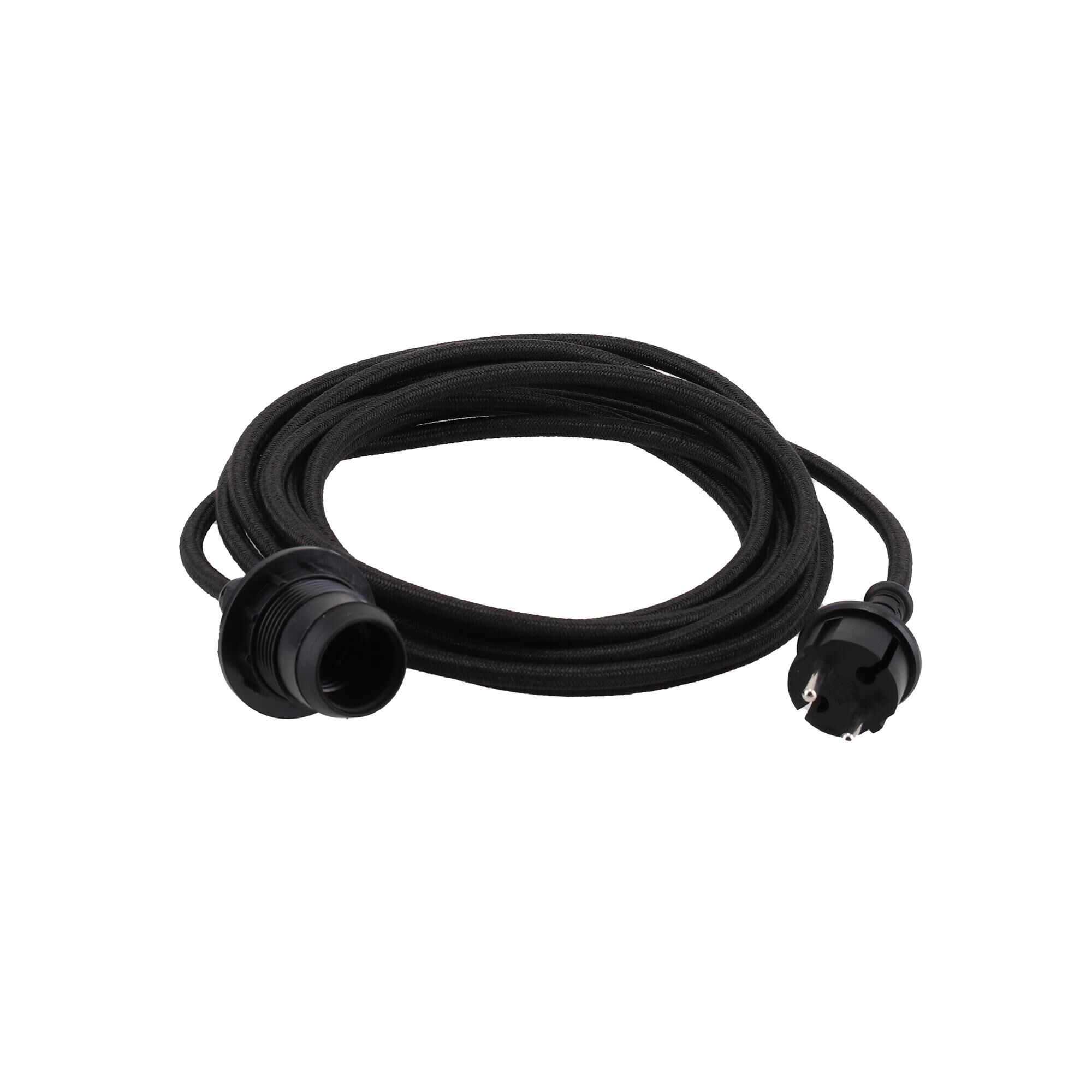 Kit de Câbles D'extérieur Watt & Wick pour Douille E27, Noir