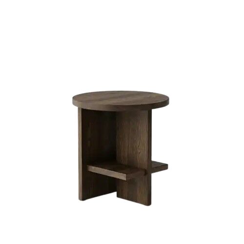 Tee Sidebord Rund Rget Olieret Eg