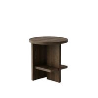 Tee Side Table Round Smoked Oiled Oak