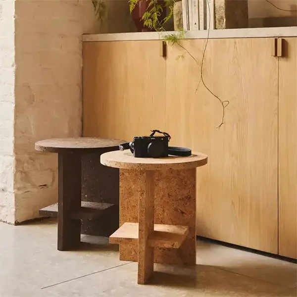 Tee Side Table Round Smoked Oiled Oak