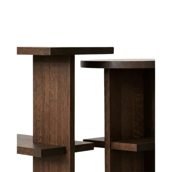 Tee Side Table Rectangular Smoked Oiled Oak