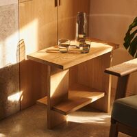 Tee Side Table Rectangular Smoked Oiled Oak