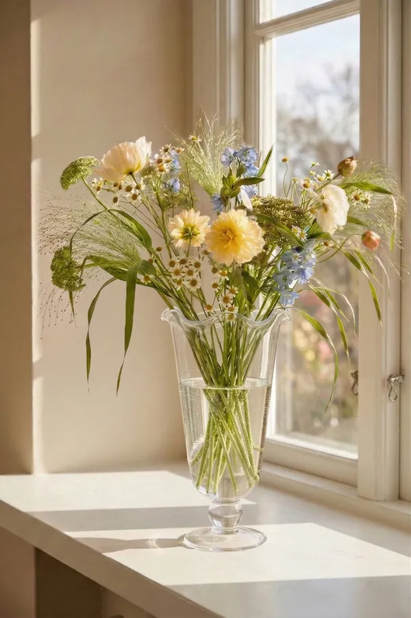 Karla Vase Wavy Clear