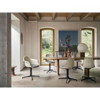 Eames Fiberglass DSL Dining Chair Parchment/ Chrome