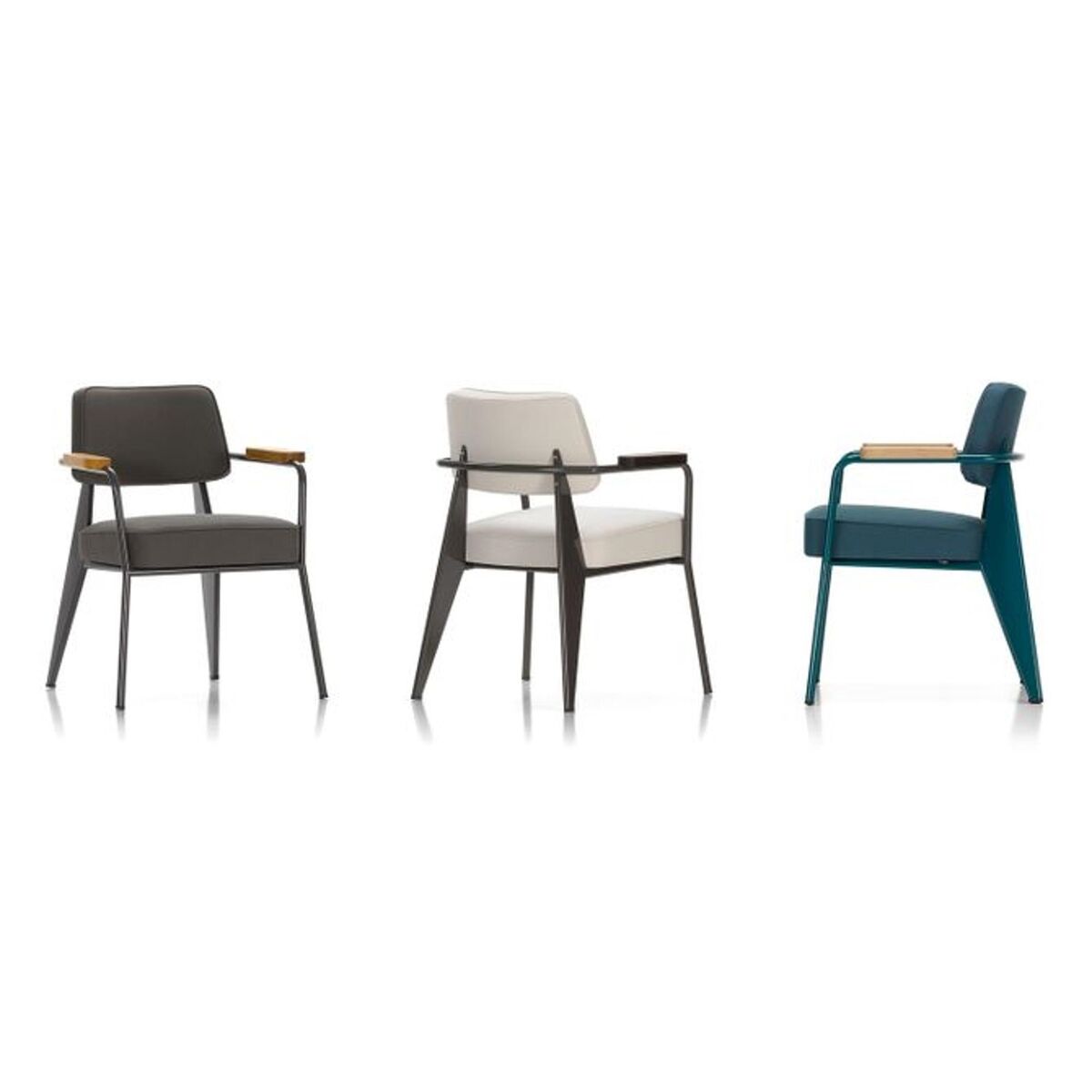 Fauteuil Dining Chair Twill Dark Grey/Natural Oak/Deep Black