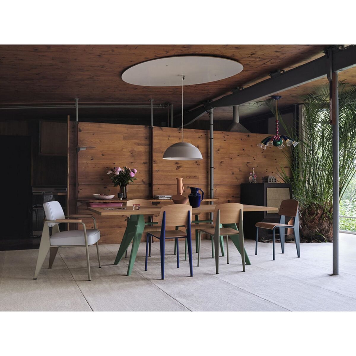 Fauteuil Dining Chair Twill Dark Grey/Natural Oak/Deep Black