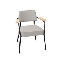 Fauteuil Dining Chair Twill Light Grey/Natural Oak/Deep Black